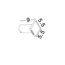 LUCES TENAVIA LE75341/2 LED luminaire 3000K top/bottom IP67