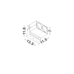 LUCES VENZIRA LE75343 lampa ogrodowa LED 10W IP65 antracyt