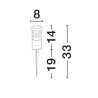 LUCES COLENZO LE75346 lampa ogrodowa LED 13W IP65 wbijana
