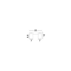 LUCES LUNBIRA LE45659/60 ceiling lamp 2 spotlights 2xGU10