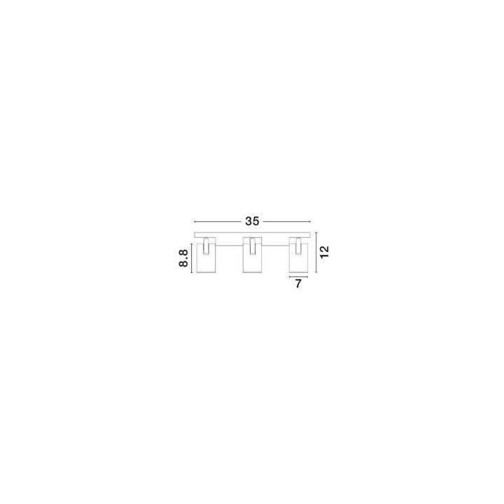 LUCES LUNBIRA LE45661/2 lampa sufitowa 3 reflektory 2 kolory