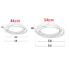LUCES TELVIRA LE45501/2 lampa sufitowa LED 3000K 2 rozmiary
