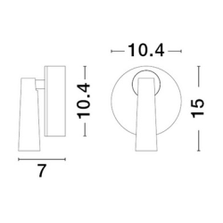 LUCES LAVONTO LE45528/9/30/1 LED wall lamp 3W functionality