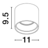 LUCES CENVARO LE45515/6 LED ceiling lamp 16W white, black