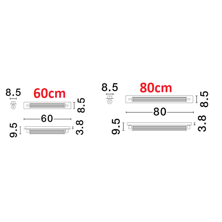 LUCES FELORNA LE45686/7/8/9 kinkiet łazienkowy LED 60/80cm