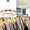 Crystal hanging lamp STELLA 50/80cm gold