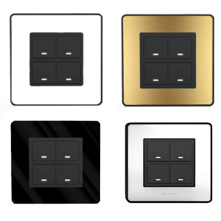 Panel przyciskowy DALI-2 z LED biały/czarny/złoty/srebrny