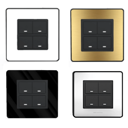 DALI-2 Push Button Panel with LED White/Black/Gold/Silver