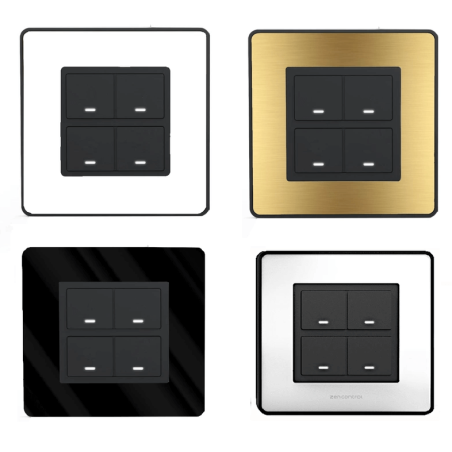 DALI-2 Push Button Panel with LED White/Black/Gold/Silver