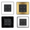 DALI-2 Push Button Panel with LED White/Black/Gold/Silver