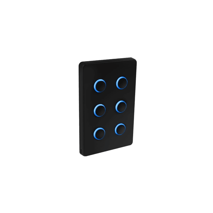 ZENCONTROL panel dotykowy DALI-2 z LED biały, czarny