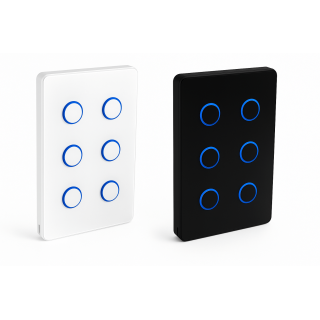 ZENCONTROL panel dotykowy DALI-2 z LED biały, czarny