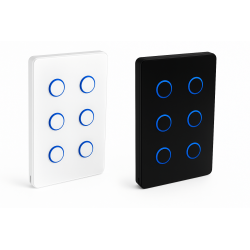 ZENCONTROL touch panel DALI-2 with LED white, black