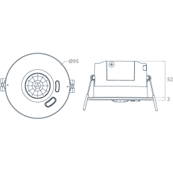 ZENCONTROL czujnik ruchu i światła DALI-2 sufitowy IP54