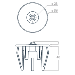 ZENCONTROL czujnik ruchu sufitowy DALI-2 5m