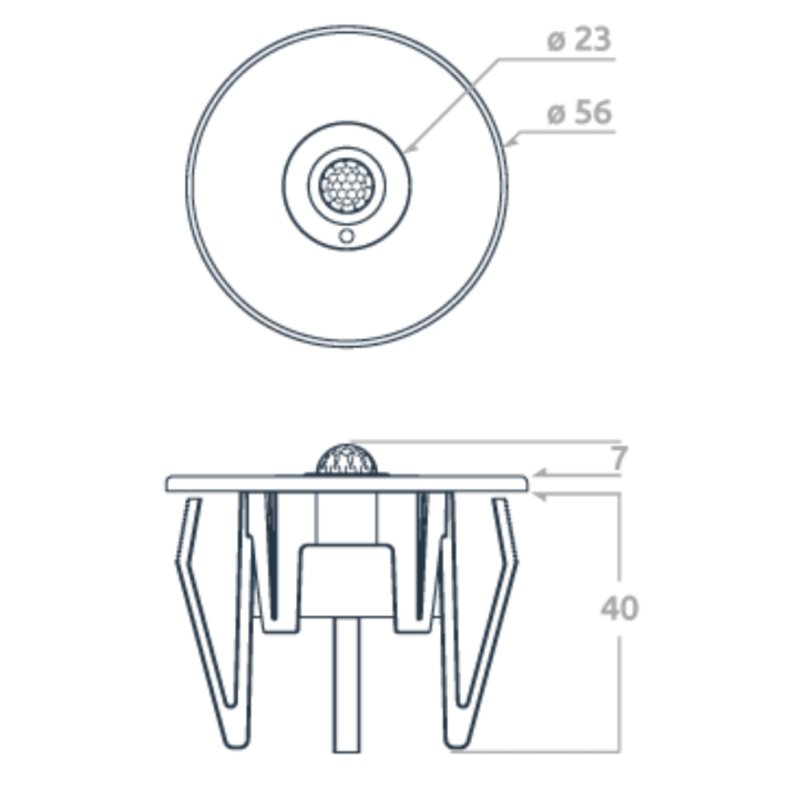 ZENCONTROL ceiling motion sensor DALI-2 5m