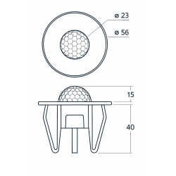 ZENCONTROL flush-mounted motion sensor DALI-2 white, black