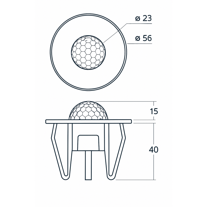 ZENCONTROL flush-mounted motion sensor DALI-2 white, black