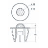 ZENCONTROL flush-mounted motion sensor DALI-2 white, black