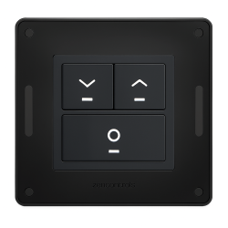 DALI-2 roller shutter push button panel black, gold, silver