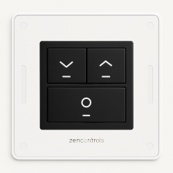 DALI-2 roller shutter push button panel black, gold, silver