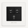 DALI-2 roller shutter push button panel black, gold, silver