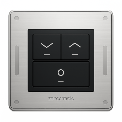DALI-2 roller shutter push button panel black, gold, silver