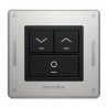 DALI-2 roller shutter push button panel black, gold, silver