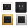 DALI-2 roller shutter push button panel black, gold, silver
