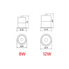 LOONARI LUNI oprawa podtynkowa LED 8W-12W 3000K, 4000K, 6000K