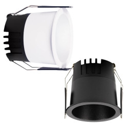 LOONARI NERI recessed LED IP44 3000K-4000K-6000K power 6W-8W