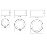 LOONARI NEA LED surface lamp power 8-15W 3000K-4000K-5000K