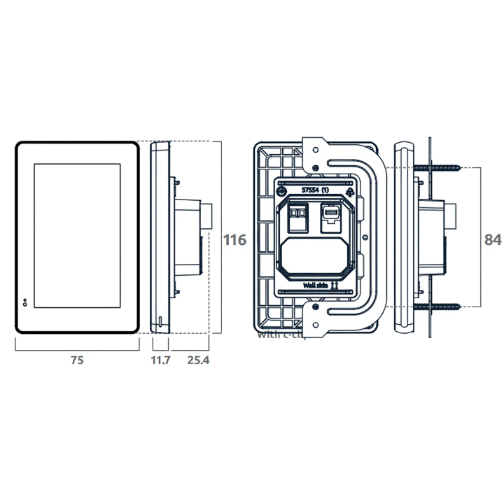 ZENCONTROL intelligent touch panel DALI-2 black