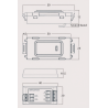 ZENCONTROL illuminated push-button DALI-2 for built-in installation