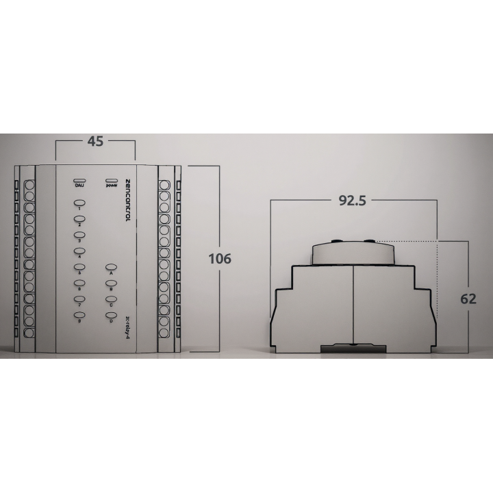 ZENCONTROL moduł przekaźnikowy 4x10A i 8 in/out