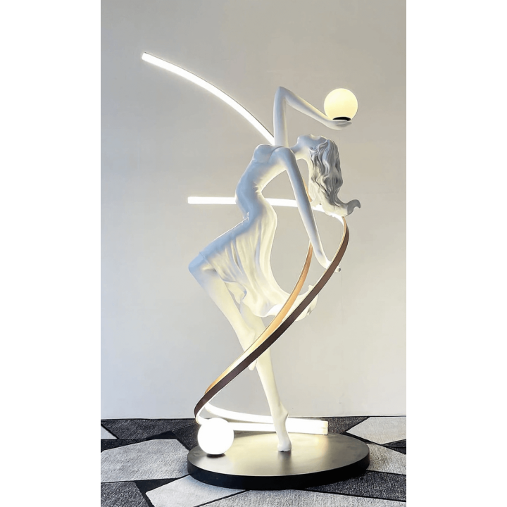 ADANI DANCING GIRL figural floor lamp, Nordic style