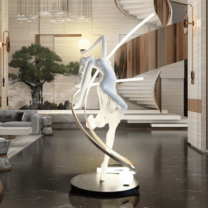 ADANI DANCING GIRL figural floor lamp, Nordic style