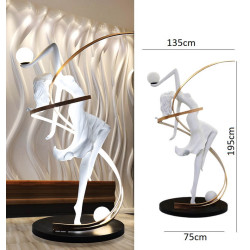 ADANI DANCING GIRL figural floor lamp, Nordic style