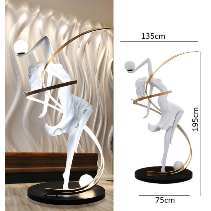 ADANI DANCING GIRL figural floor lamp, Nordic style