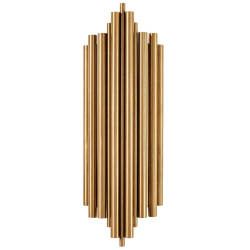 ADANI HARMONIC gold wall lamp brushed steel 2xE14 25W