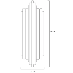 ADANI HARMONIC gold wall lamp brushed steel 2xE14 25W