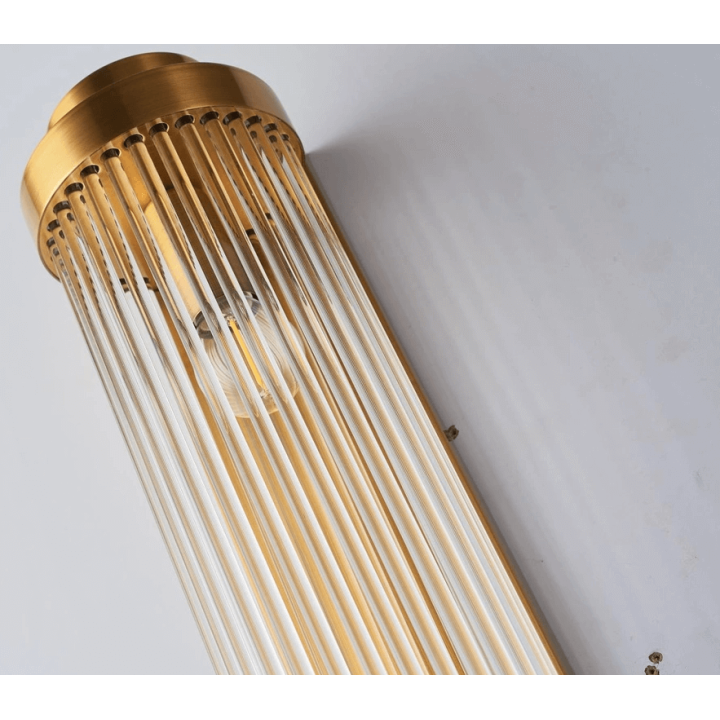 ADANI COLUMN złoty kinkiet 60cm, elegancki styl żar&oacute;wka E14