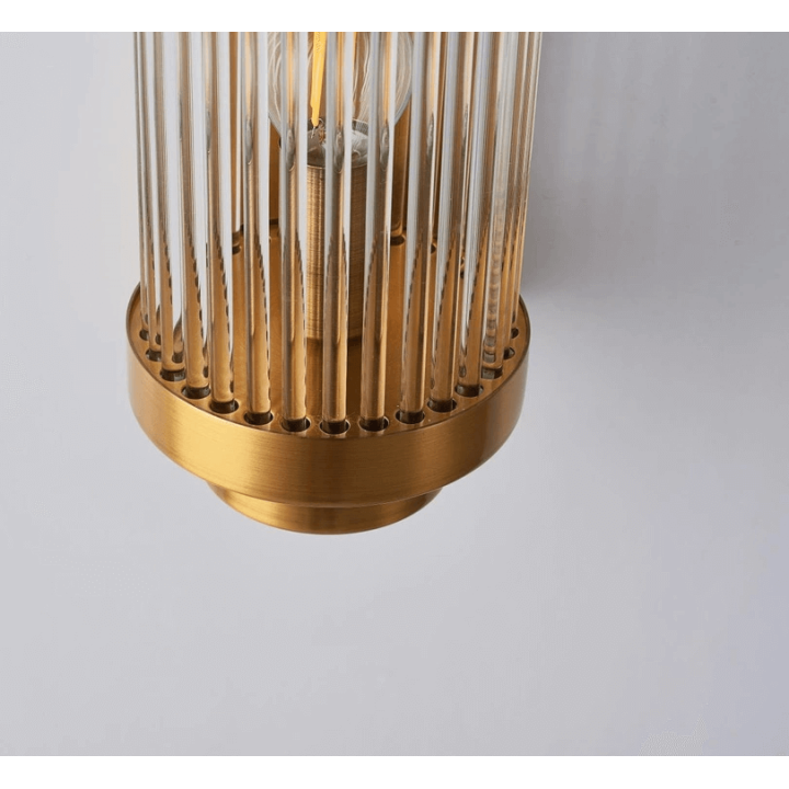ADANI COLUMN złoty kinkiet 60cm, elegancki styl żar&oacute;wka E14