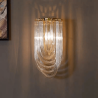 ADANI Greco Murano wall lamp gold and glass in a glamorous style