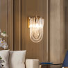 ADANI Greco Murano wall lamp gold and glass in a glamorous style