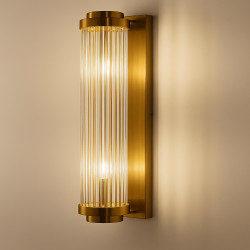 ADANI COLUMN gold wall lamp, brushed E14