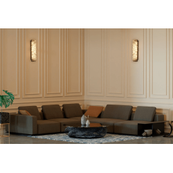 ADANI Swarovski LED wall lamp 3000K elegance, crystals 40cm