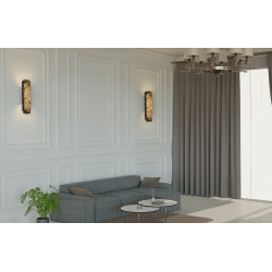 ADANI Swarovski kinkiet LED 3000K elegancja, kryształy 40cm
