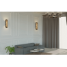 ADANI Swarovski LED wall lamp 3000K elegance, crystals 40cm