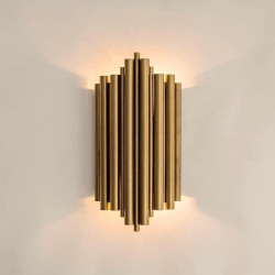 ADANI HARMONIC gold wall lamp brushed 2xE14